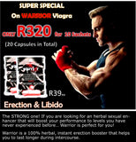 Warrior Capsules for Men STRONG ERECTION POWER - National Male Clinic